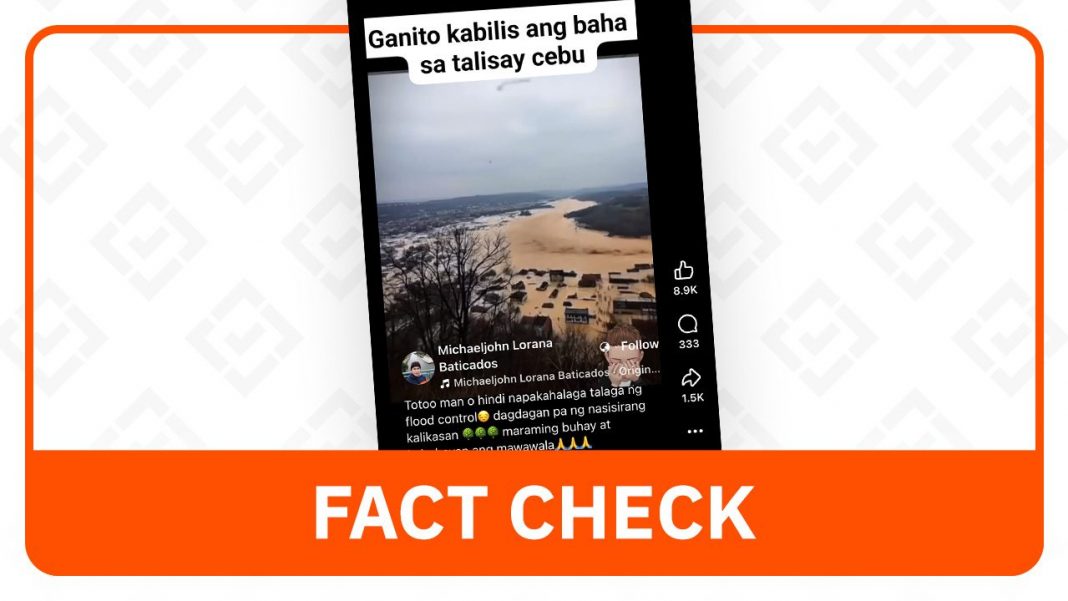 Fact-check: video AI manipolato non mostra alluvione nelle Filippine